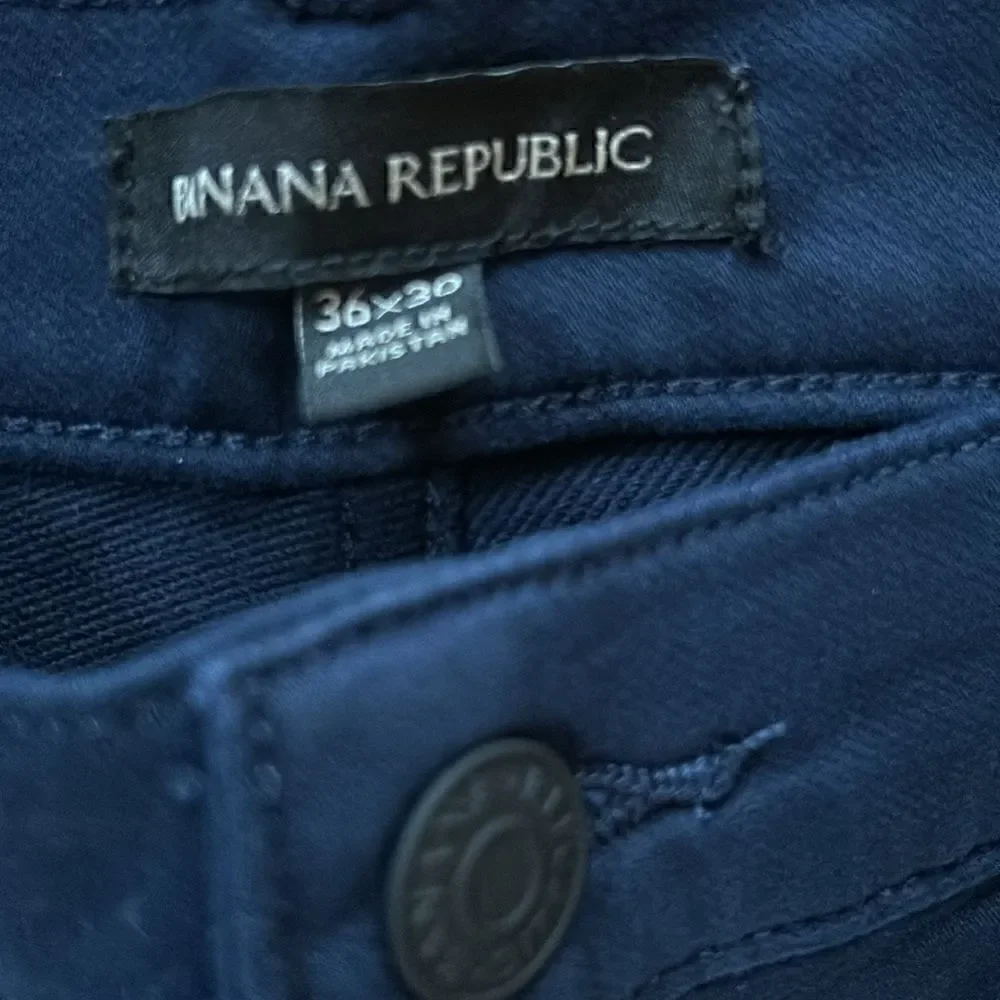 NEW Banana Republic Mens Navy 5 Pocket Pants